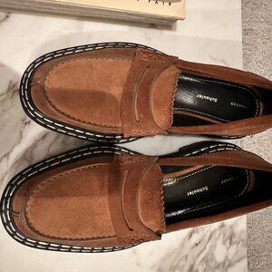 Proenza Schouler Brown Suede Loafers